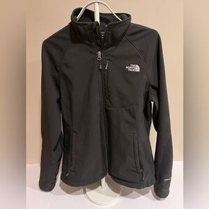 The North Face Black Jacket Women’s L Full Zip TNF Apex Fleece Lined Soft Shell